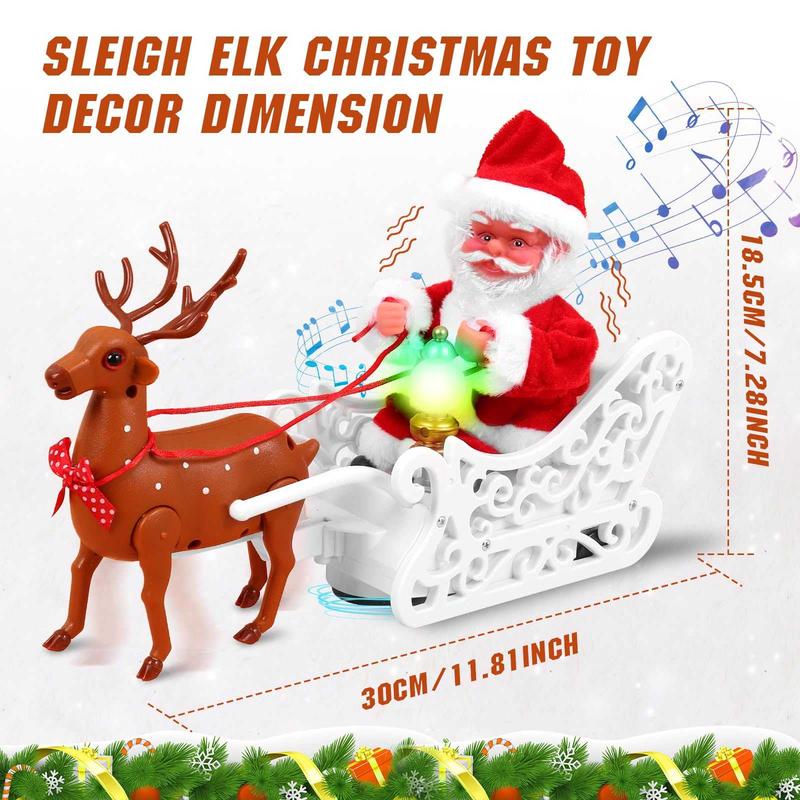 Christmas Santa Claus Doll with Music Electric Toy - Over the Wall Climbing Chimney Cartoon - Perfect Christmas Gift