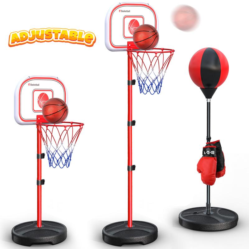 Indoor Mini Basketball Hoop Set with Electronic Scoring & Lights