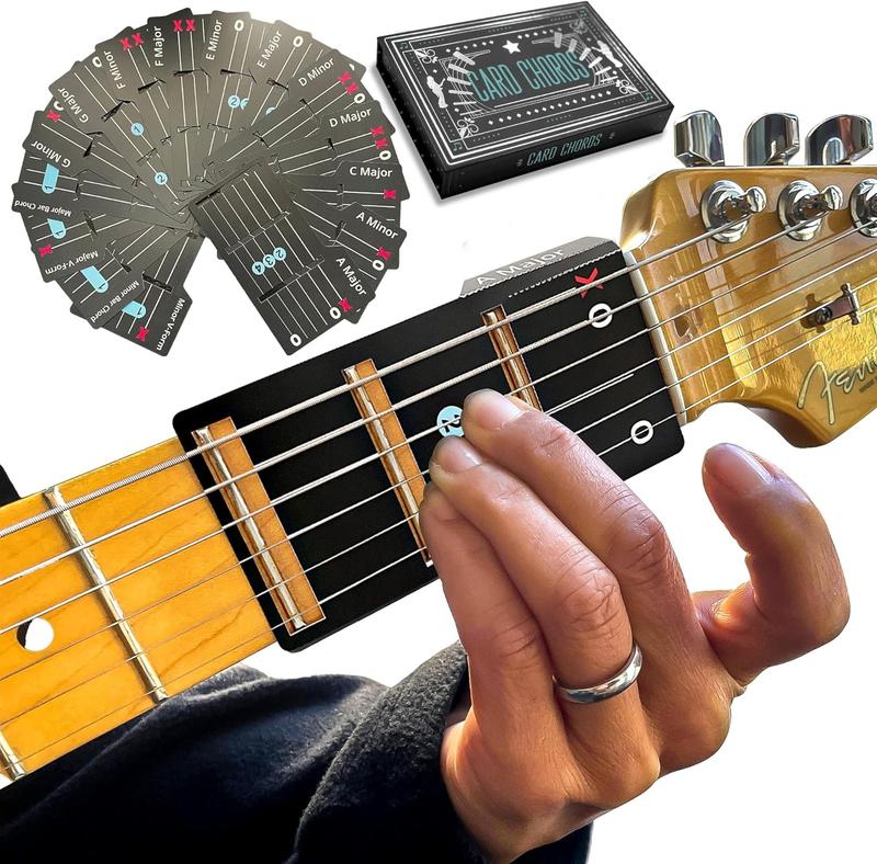 Learn to Play Guitar in Minutes | Deluxe Card Chords & Tone Pick Pack for Quick Guitar Learning