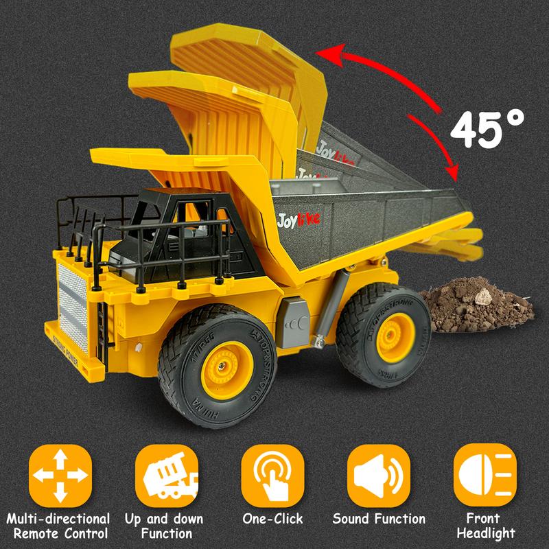 Remote Control Alloy Excavator and Truck, best gift for boys, Christmas gift choice