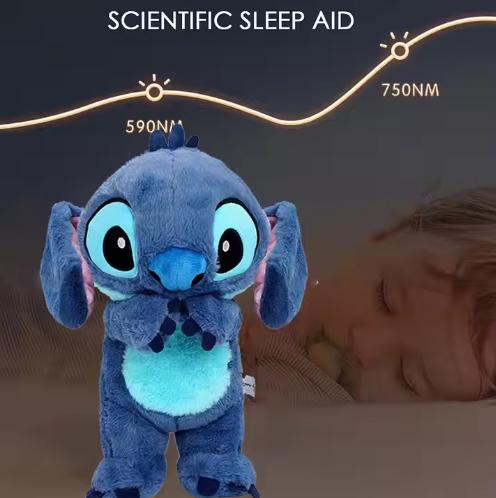 Anxiety plush toy comes with sensory details, music, lights and rhythm respiratory movements