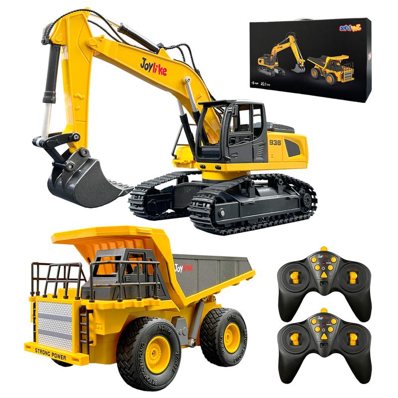 Remote Control Alloy Excavator and Truck, best gift for boys, Christmas gift choice