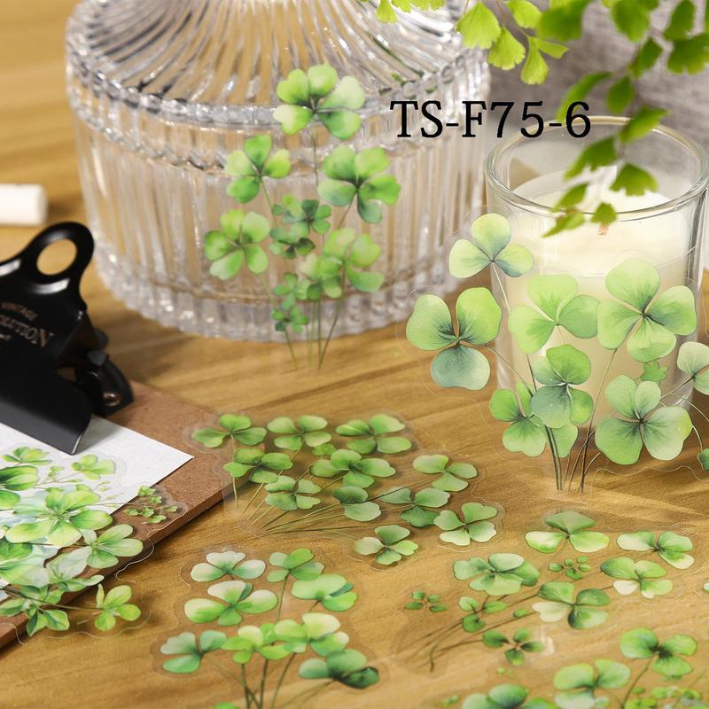 Watercolor Plant Themed Material Paper, 20pcs pack Scrapbooking & Stamping Paper, DIY Decorative Paper for Scrapbooking & Journal Making