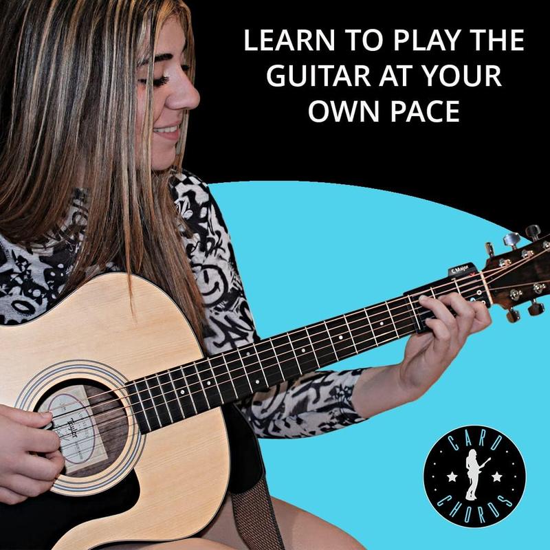 Learn to Play Guitar in Minutes | Deluxe Card Chords & Tone Pick Pack for Quick Guitar Learning