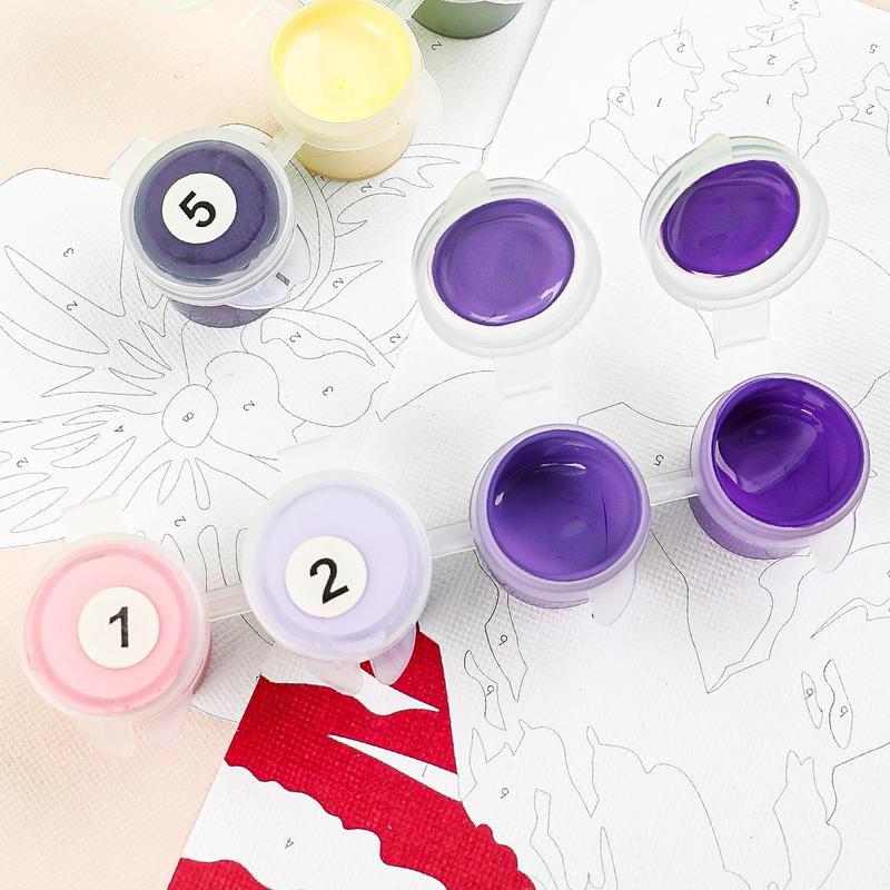 Grabie Paint-By-Number Nature Series Kit - 2 Designs