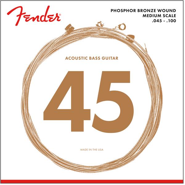 Fender 7060 MEDIUM-SCALE Phosphor Bronze Acoustic Bass Strings - REGULAR 45-100