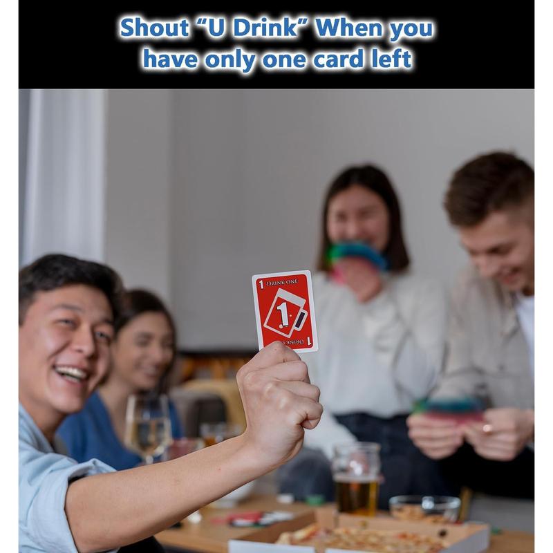 UDRINK! - The Drinking Game Cards for Adults, Fun & Easy Games for Adult Game Nights - Couple Games, Bachelorette Party Games to Get Buzzed Easily - 2024 New Edition -