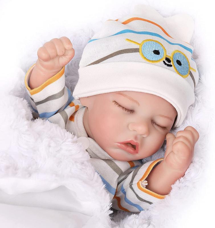 Wooroy Reborn Baby Dolls - 12 Inch Realistic Sleeping Newborn Small Baby Doll for 3 + Year Old Kids,Birthday Gift, Girl Gift, Big Sister Gift