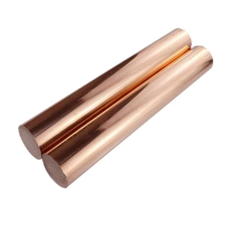 Copper Round Bar, 2 Counts Copper Rod, DIY Craft Making Supplies for Home Decor, Handmade Accessories for Craftsmen, Machinists, Hobbyists and Modelers