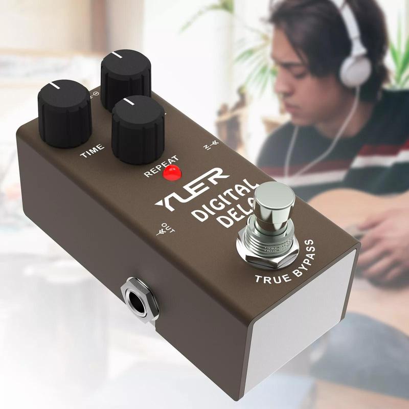 Professional Digital Delay Effect Pedal, Electric Guitar Effect Pedal Processor, Music Accessories for Music Lovers