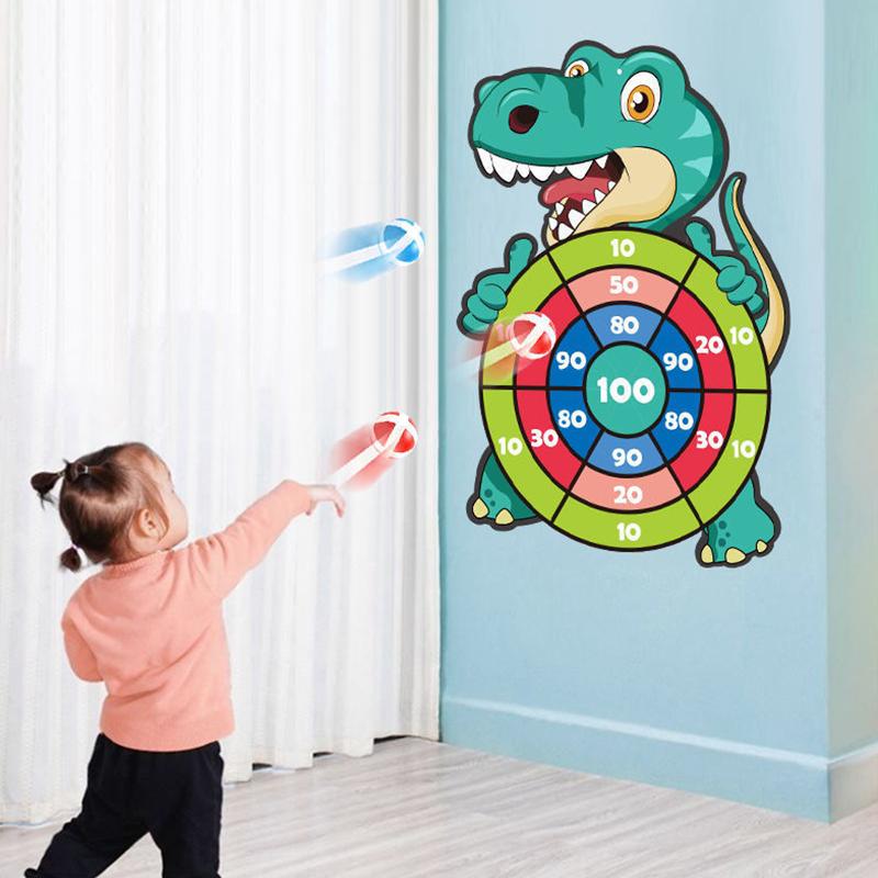 Kids Toys for 3 - 12 Year Old, a Dinosaur-Shaped Dart Board with a Bow and Arrow Set and 12 Sticky Balls, Kids Sports&Outdoor Play Toys, Indoor Outdoor Party Games Outside Toys for Kids Age 8 - 12.