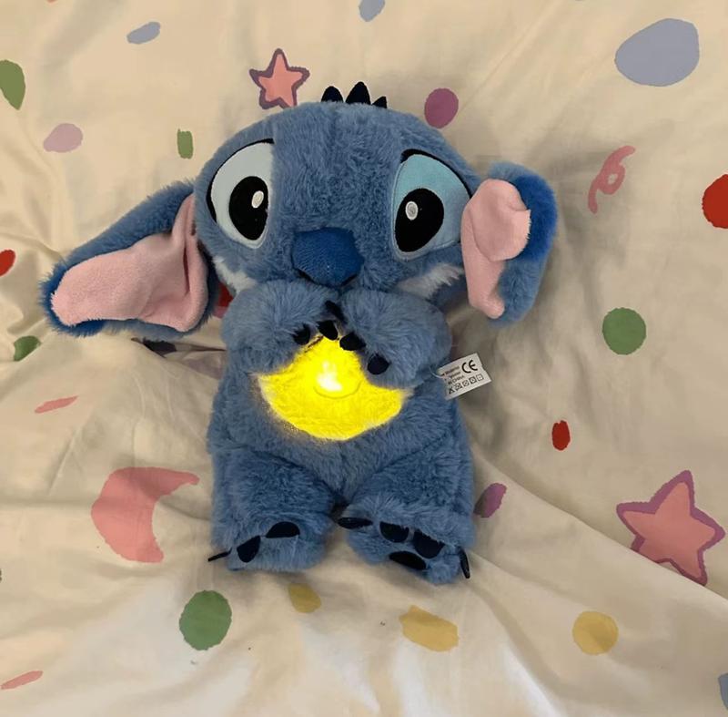 Anxiety plush toy comes with sensory details, music, lights and rhythm respiratory movements