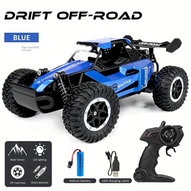 2.4G Remote Control 1:16 Small High-speed Off-road Car with Anti-collision Settings Rubber Big Tires & Drifting 20km h To Adapt To Various Road Sections