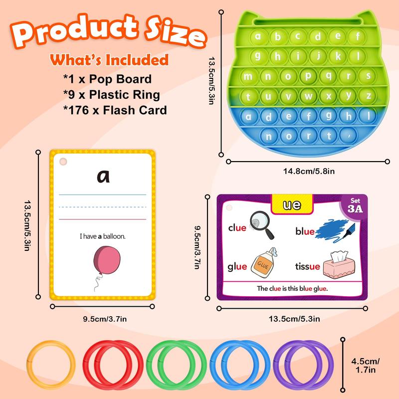 Sight Words Flash Cards, Phonics Games Digraphs, CVC Blends, and Long Vowel Sounds for Early Education flashcards  for classroom essential word flash