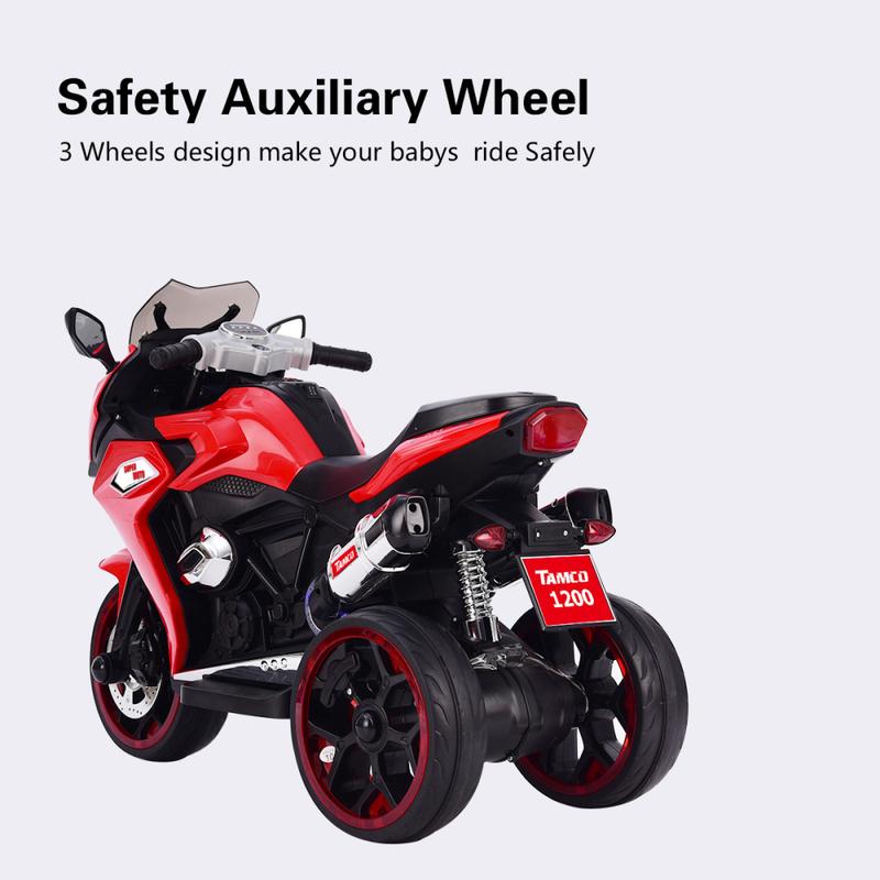 Red Pink Blue 12V Kids Electric motor-cycle,Ride on Toy ,Red motor-cycle,Three lighting wheels Kids electric toys BoysGirls motor-cycle, Children Battery Motor Bikes Rechargeable 3 Wheels   Electric motor-cycle