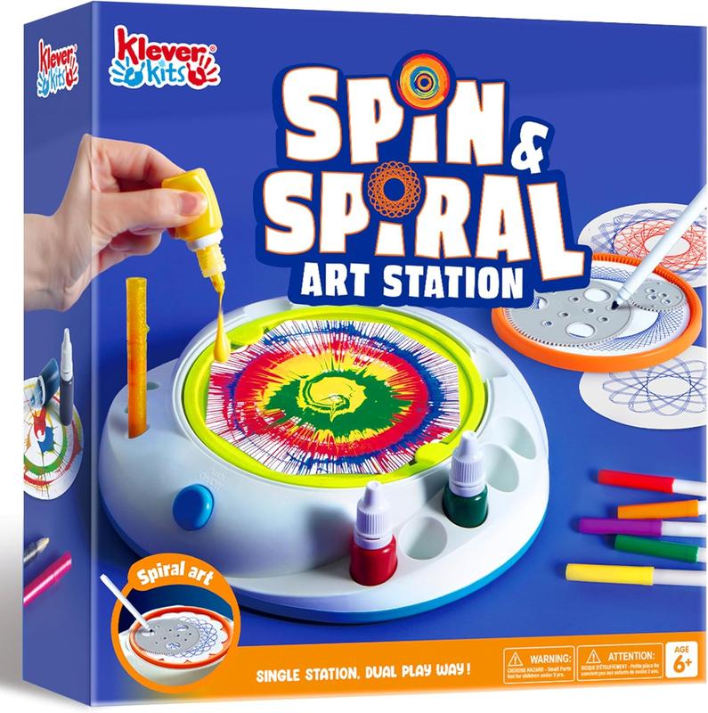  Paint Spin Art for Kids, Machine Kit, Arts & Crafts for Boys and Girls, Art Craft Set Gifts for 6-9 Year Kid, Painting Spinner Toys Kits Sets for Boys & Girls