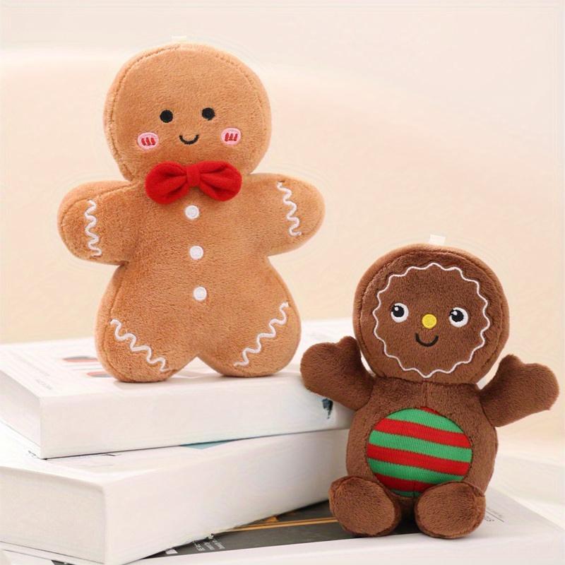 Cute Gingerbread Man Design Plush Toy, 1 Set Lovely Plush Toy, Home Decor To Create A Sense Of Atmosphere, Gifts for Friends