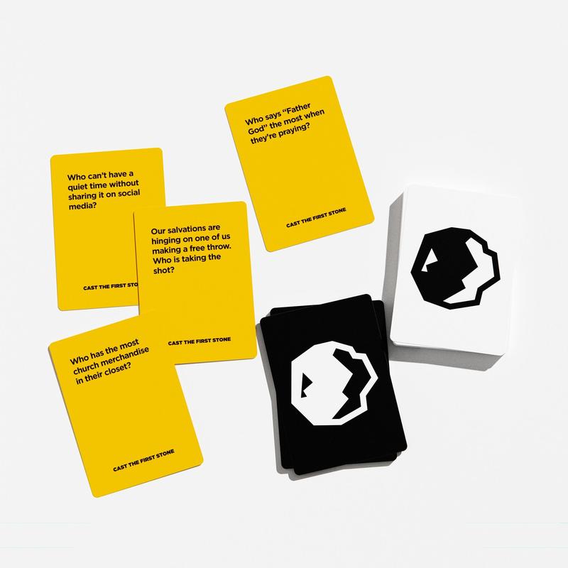 Cast The First Stone - It’s Okay to Judge Your Friends - Hilarious Christian Party Game for Adults - 260 Cards - Fun for Church Groups, Family Gatherings, Small Groups, and Game Nights