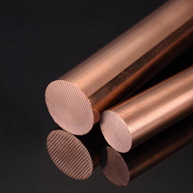 Copper Round Bar, 2 Counts Copper Rod, DIY Craft Making Supplies for Home Decor, Handmade Accessories for Craftsmen, Machinists, Hobbyists and Modelers