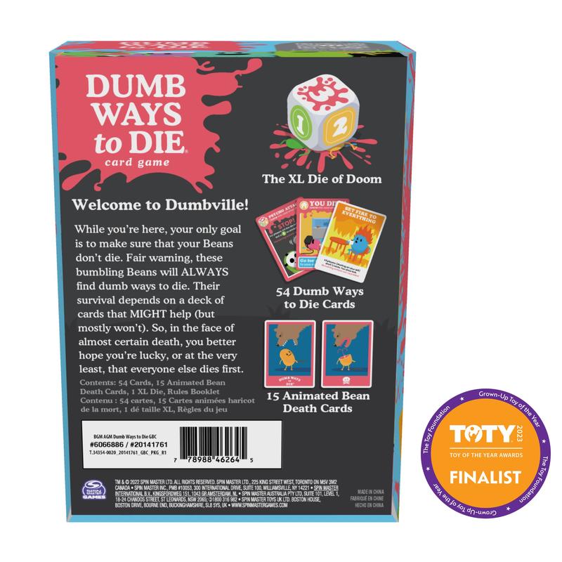 Dumb Ways to Die Card Game by Spin Master Games for Adults and Children