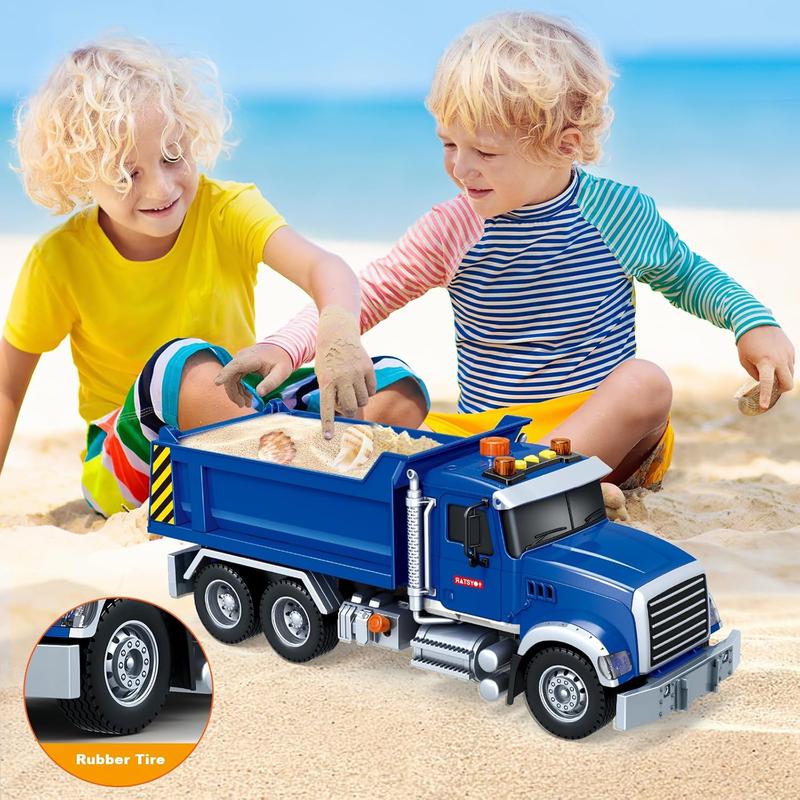 Large Dump Truck Toy for 3 4 5 6 7 Years Old Boy, Truck Toy with Sound and Light, Kids Toddlers Birthday Gifts for Boys & Girls,for Indoor & Outdoor