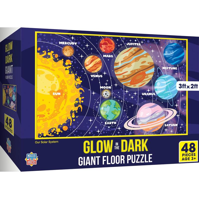 MasterPieces - Glow in the Dark - Our Solar System 48 Piece Floor Jigsaw Puzzle