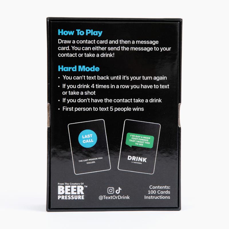 Text Or Drink - Drinking Card Game for Parties, Pregames, and Game Nights! The Perfect Party Gift!