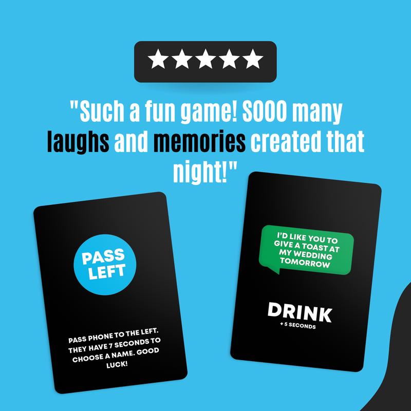 Text Or Drink - Drinking Card Game for Parties, Pregames, and Game Nights! The Perfect Party Gift!