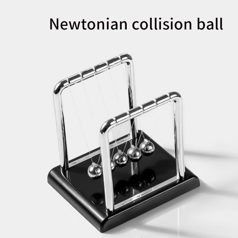 Newton's Cradle, 1 Count Creative Desktop Decoration, Ball Swinging Toy, School Teaching Aid, School Supplies, Gift for Students, Trending Home Decor 2024