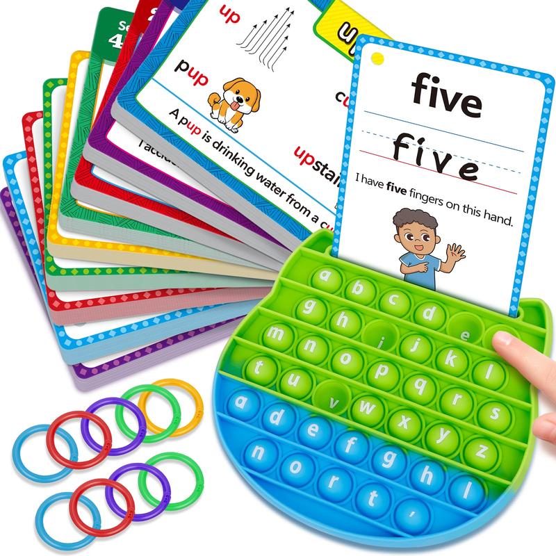 Sight Words Flash Cards, Phonics Games Digraphs, CVC Blends, and Long Vowel Sounds for Early Education flashcards  for classroom essential word flash