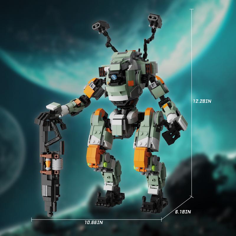 (1057 pcs) BT Vanguard-class Robot Building Model Kit, BT Action Figure Ideal Christmas & Halloween Gifts & Collection for Kids & Fans for Black Friday