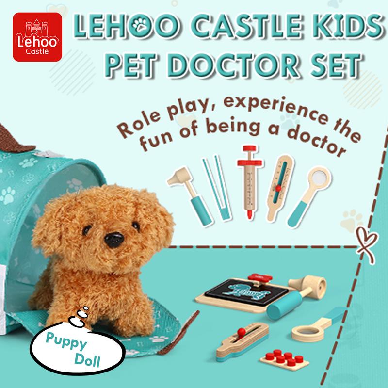 Doctor Kit for Kids, Vet Play Sets for Kids, Veterinarian Kit for Kids, Pretend Play Doctor Set with Doll Bag, Doctor Toys Gift for Kids Boys Girls