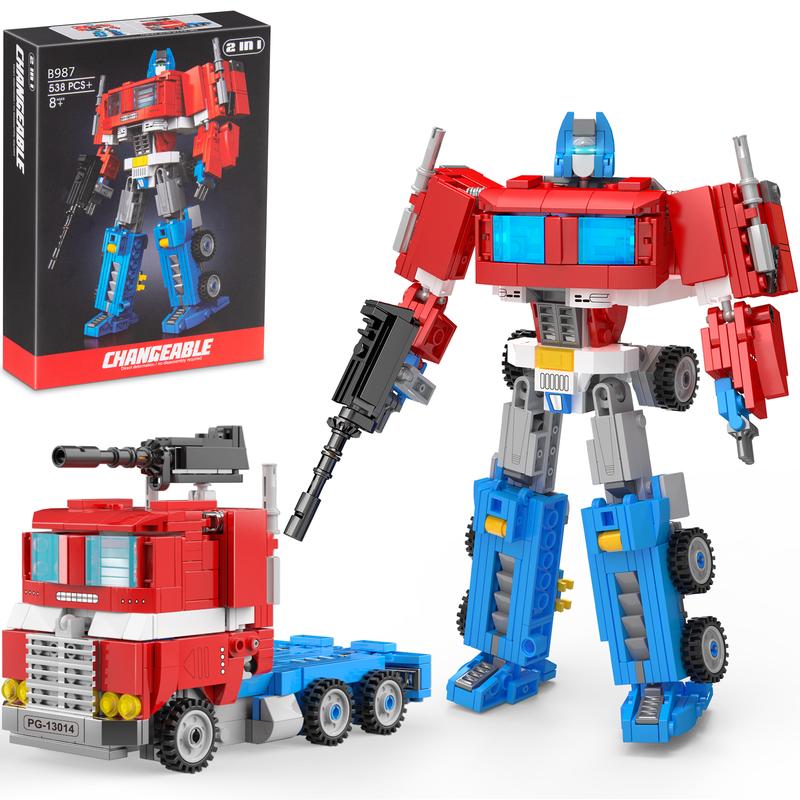 Transform Toys Building Set 2IN1 Creator Robot and Vehicles without Rebuilding for Kids Ages 8+ building toys