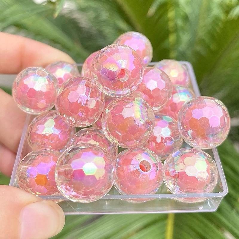 DIY 16mm jewelry handmade beaded jewelry accessories AB color globe beads medium bead ballpoint pen production