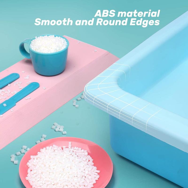 CUTE STONE Color Changing Kitchen Sink Toys Heat Sensitive Electric Dishwasher Playing Toy with Running Water, Automatic Water Cycle System