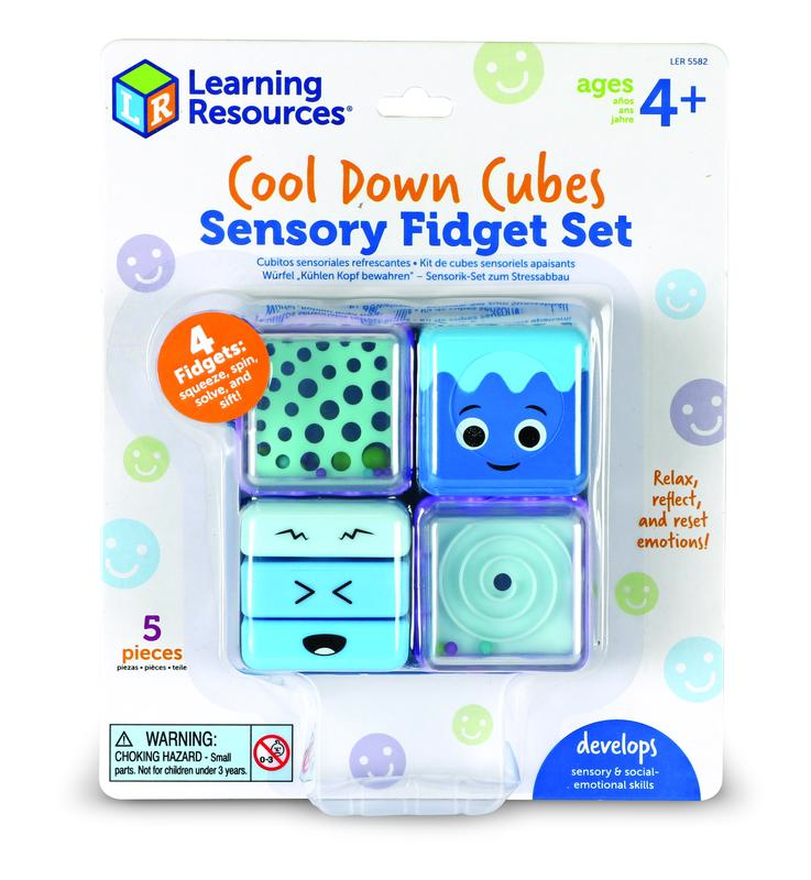 Learning Resources Cool Down Cubes Sensory Fidget Set, Ages 4+ building toy