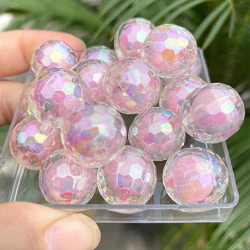 DIY 16mm jewelry handmade beaded jewelry accessories AB color globe beads medium bead ballpoint pen production