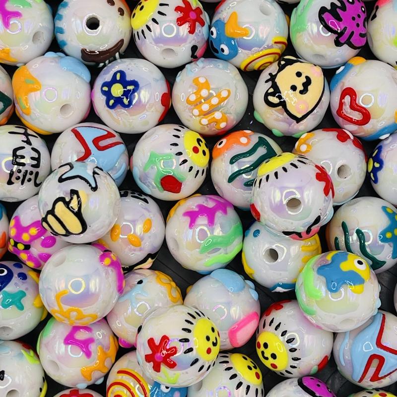 Hand-painted Beads for Personalizing Jewelry