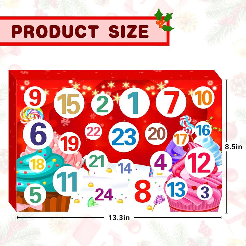 Slime Advent Calendar for Boys Girls Christmas Countdown Calendars DIY Butter Slime Kit Charms Party Favors Stocking Stuffers Xmas Gifts for kids