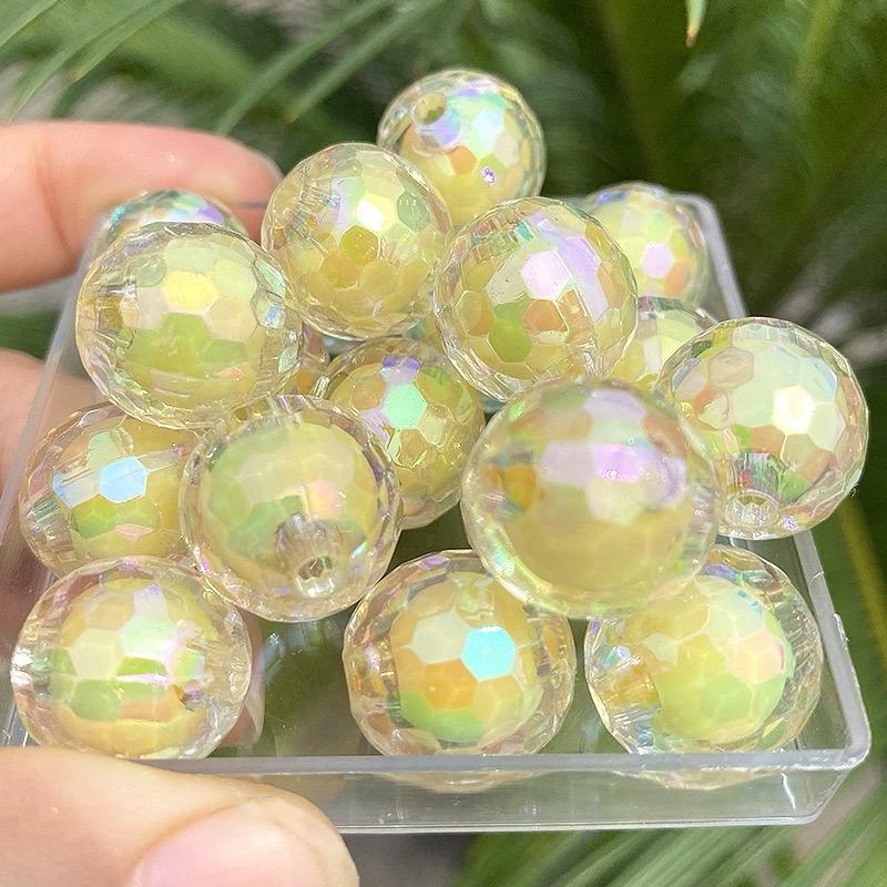 DIY 16mm jewelry handmade beaded jewelry accessories AB color globe beads medium bead ballpoint pen production