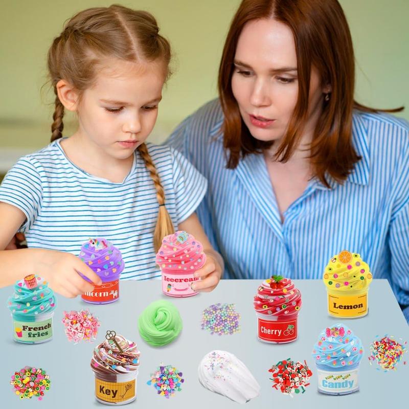 Slime Advent Calendar for Boys Girls Christmas Countdown Calendars DIY Butter Slime Kit Charms Party Favors Stocking Stuffers Xmas Gifts for kids