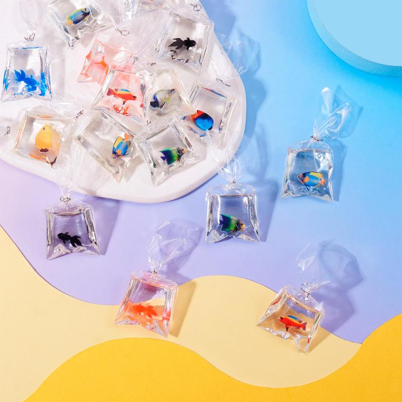 Resin Fish Bag Design Phone Pendant, Cute Fish Bag Design Phone Charm, DIY Crafts Earrings Keychain Necklace Jewelry Making Accessories