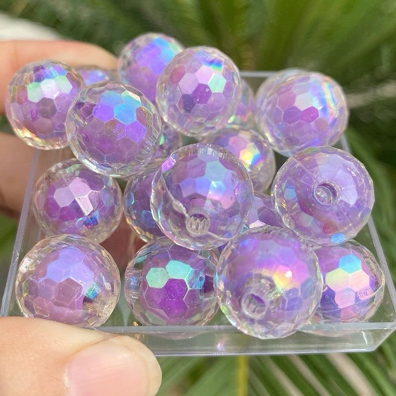 DIY 16mm jewelry handmade beaded jewelry accessories AB color globe beads medium bead ballpoint pen production