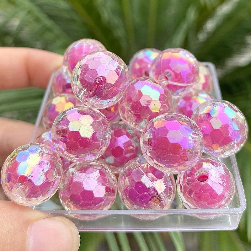 DIY 16mm jewelry handmade beaded jewelry accessories AB color globe beads medium bead ballpoint pen production