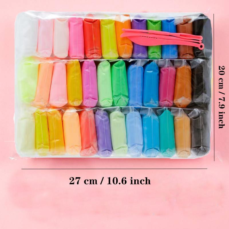 36-color Polymer Clay, 1 Set DIY Making Clay Supplies, Clay Modeling Tool for Teens, Christmas Gift