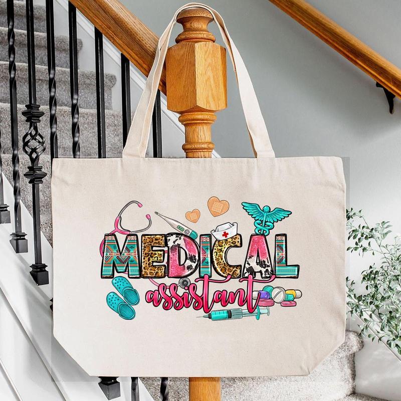 6pcs bag Medical Themed Alphabets & Medical Equipment Pattern Heat Transfer, Hospital Nurse Themed Heat Transfer Stickers, Fun DIY Materials For T-shirts & Hoodies & Bags