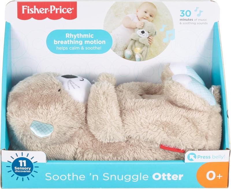 Plush Toy Soothe 'n Snuggle OtterPortable Plush Sound Machine withMusic Lights & Breathing Motion