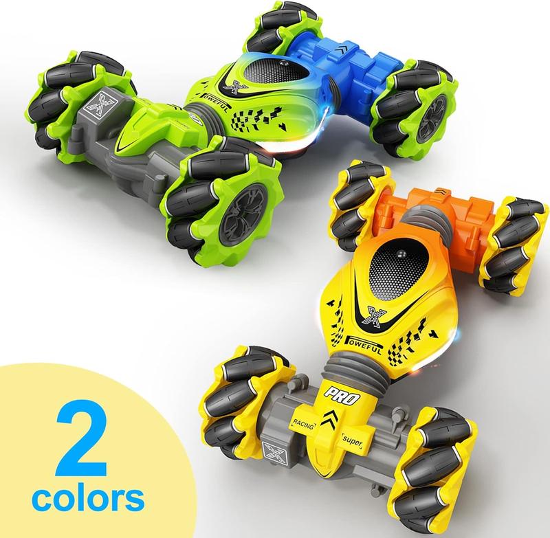 RC Car, 2.4GHz 4WD Gesture Sensing RC Stunt Car Toys for 6-12 yr Boys Girls, Drift Hand Controlled Remote Control Twist Cars Offroad 360° Rotation with Lights Music for Birthday Gifts Gesture Sensor