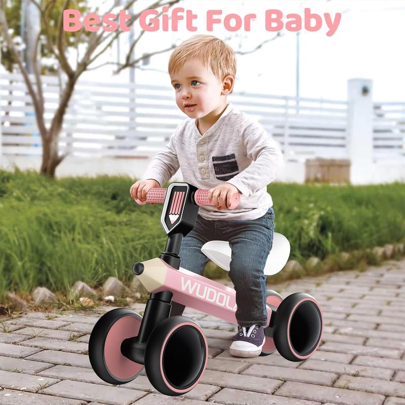 Baby Balance Bike for 1 Year Old, Birthday Gifts for Boys and Girls, No Pedal 4 Silence Wheels & Soft Seat First Bike, Baby Sports,Christmas Gift