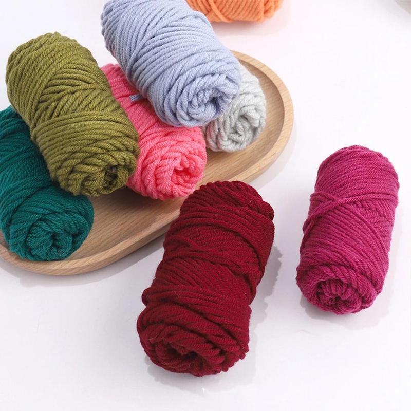 10 Colors Embroidery Yarn (10pcs set), DIY Embroidery Supplies for Beginner, Handmade Knitting Yarn for Home Decoration